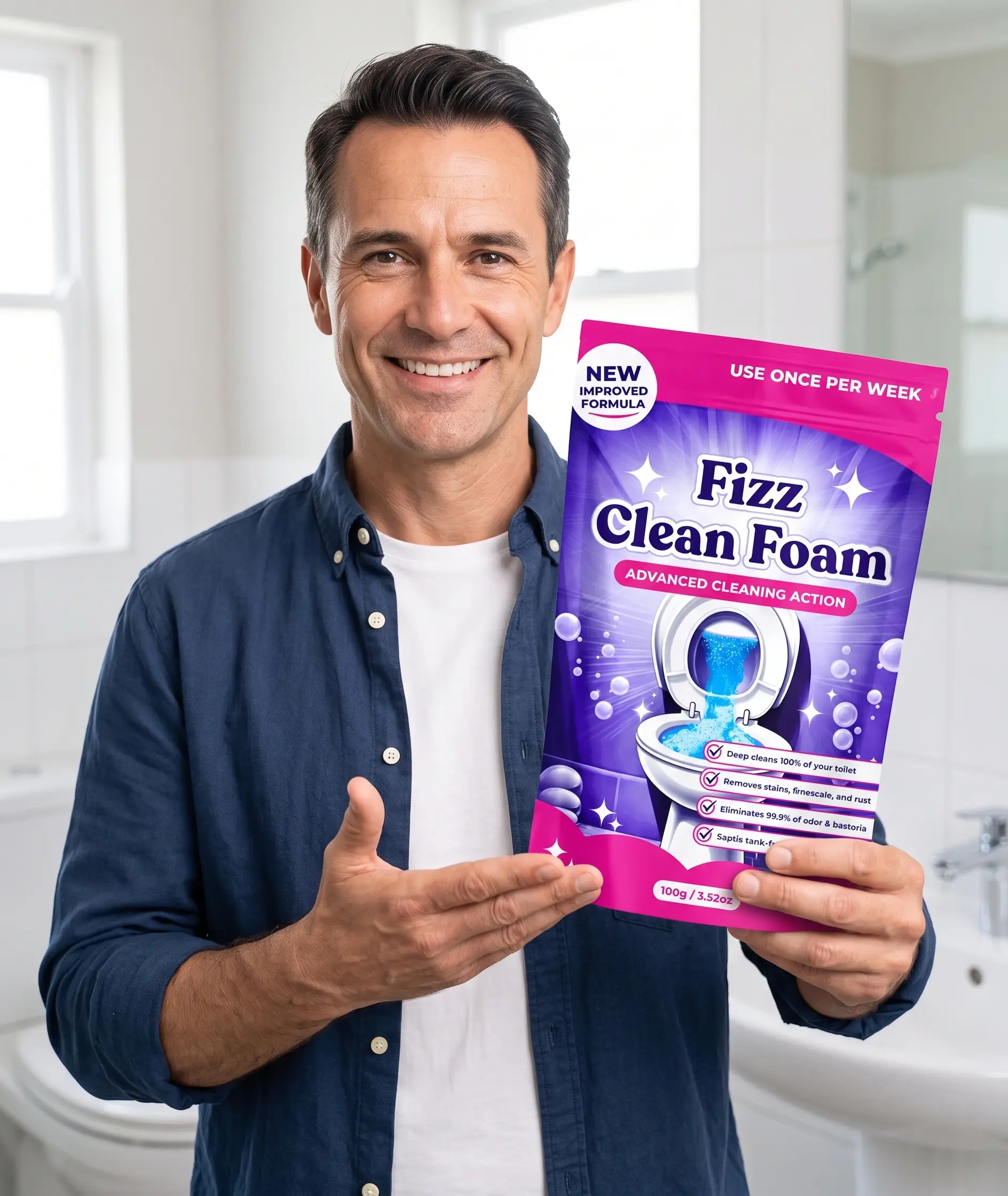 Fizz Clean toilet cleaner user David S.