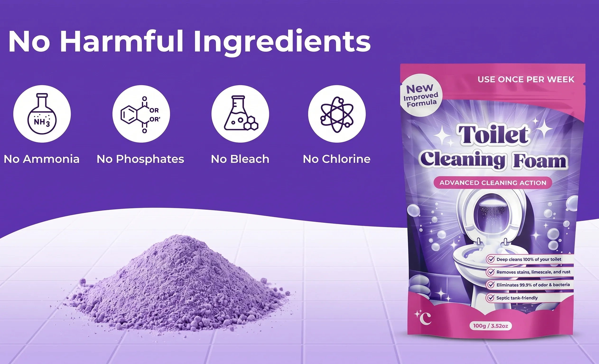 Fizz Clean is Bleach Free